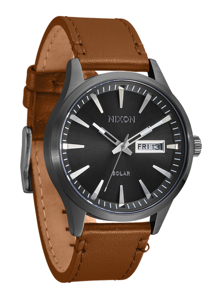 Sentry Solar Leather Watch