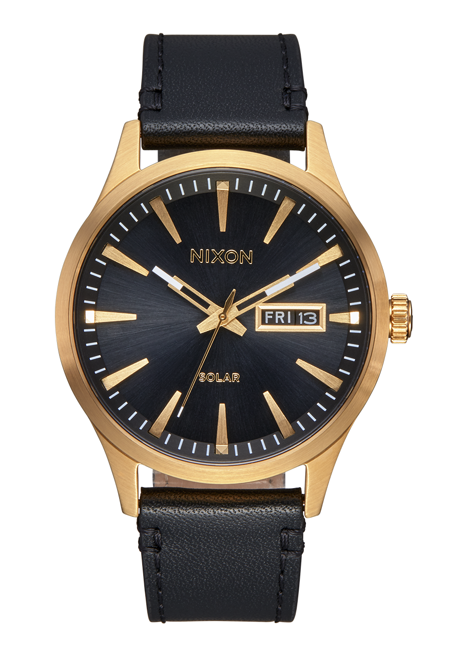 Sentry Solar Leather Watch