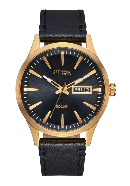 Sentry Solar Leather Watch