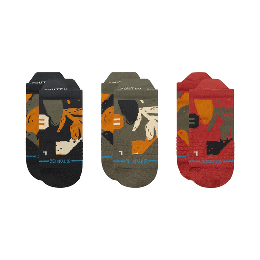Athletic In Paradise Mid Tab 3 Pack Sock
