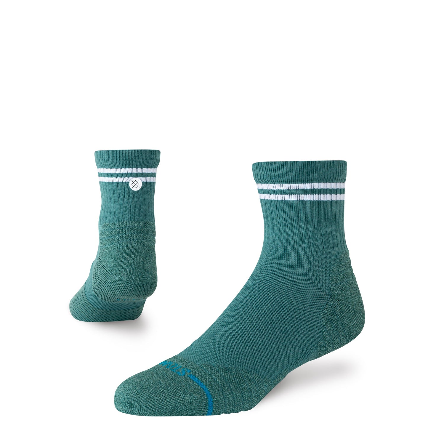 Golf Lined Up Mid Quarter Sock