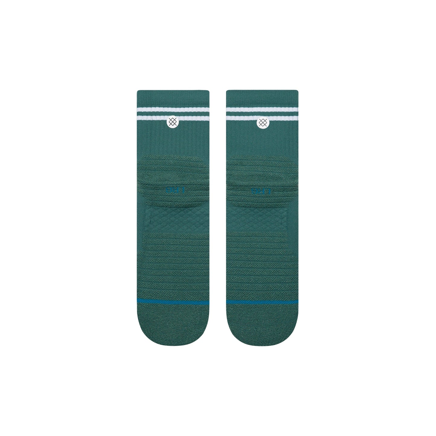 Golf Lined Up Mid Quarter Sock