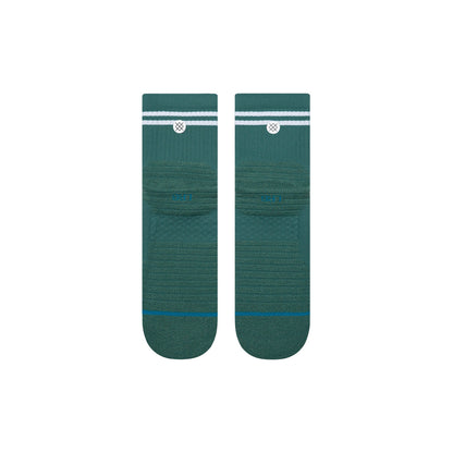 Golf Lined Up Mid Quarter Sock