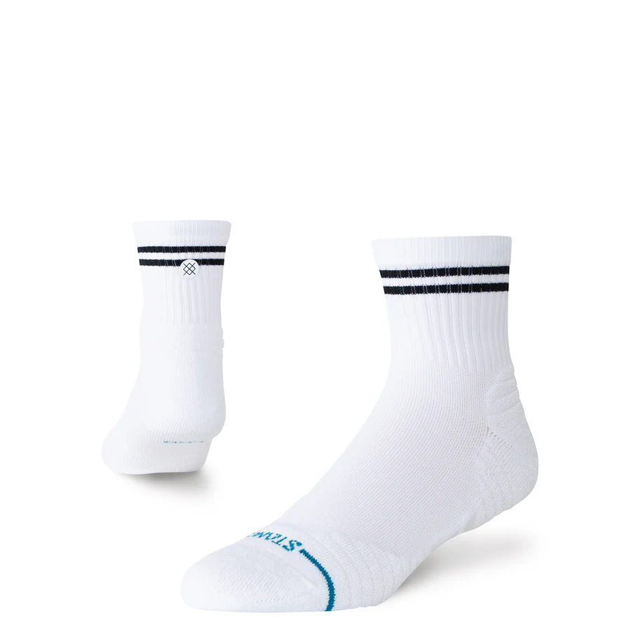 Golf Lined Up Mid Quarter Sock