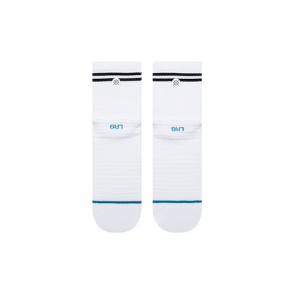 Golf Lined Up Mid Quarter Sock
