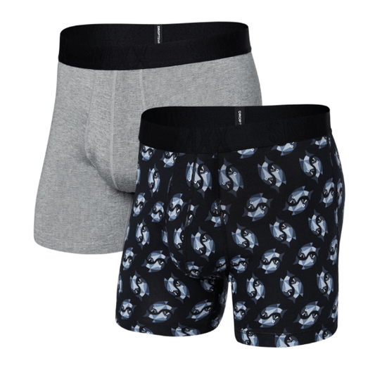 .Droptemp Cooling Cotton Boxer Brief Fly 2 Pack