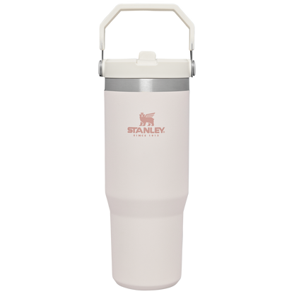 Stanley IceFlow Flip Straw 2.0 Tumbler 30oz in Rose Quartz pink with flip handle