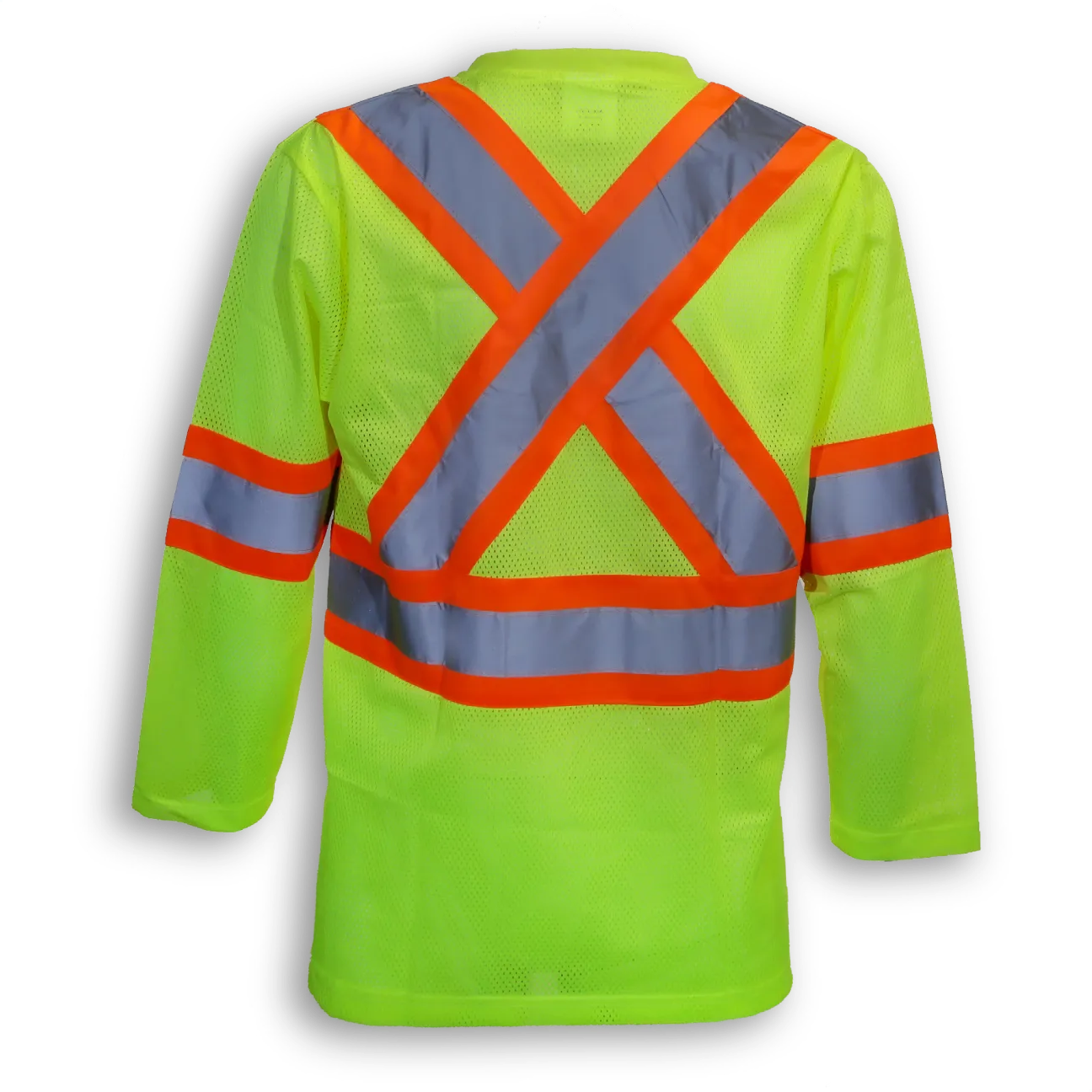 100% Poly Hi-Vis LS Mesh T-Shirt