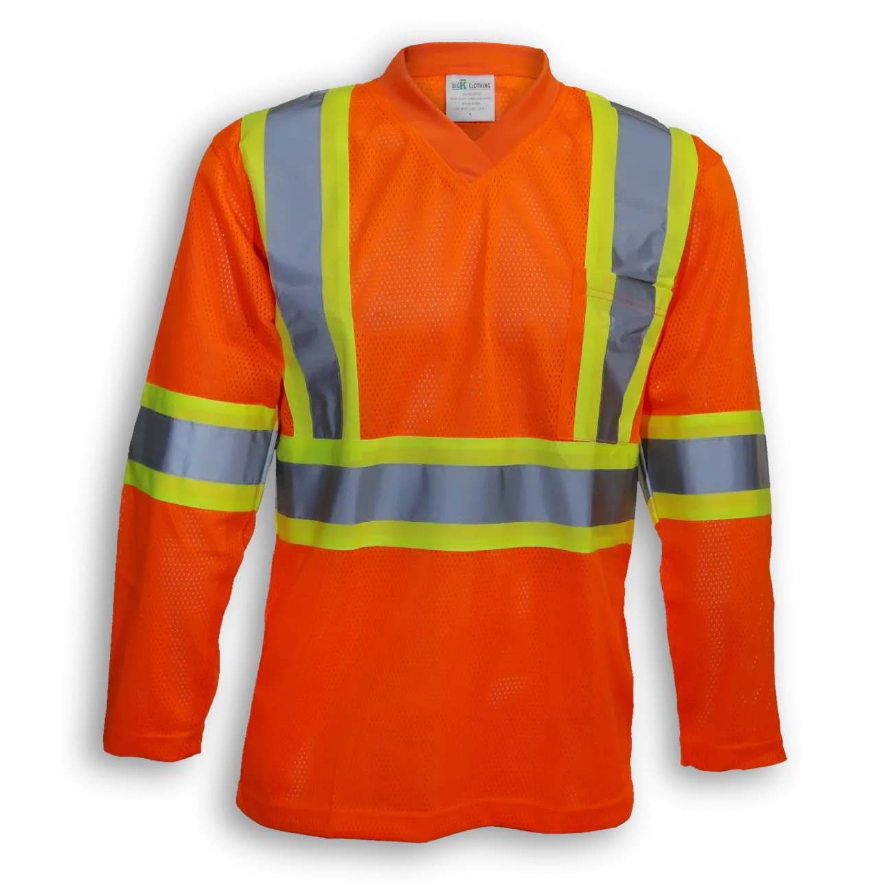 100% Poly Hi-Vis LS Mesh T-Shirt