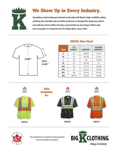 100% Poly Hi-Vis SS Mesh T-Shirt