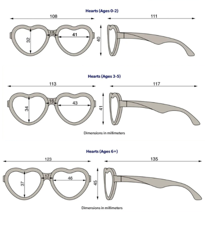 Non-Polarized Heart Sunglasses
