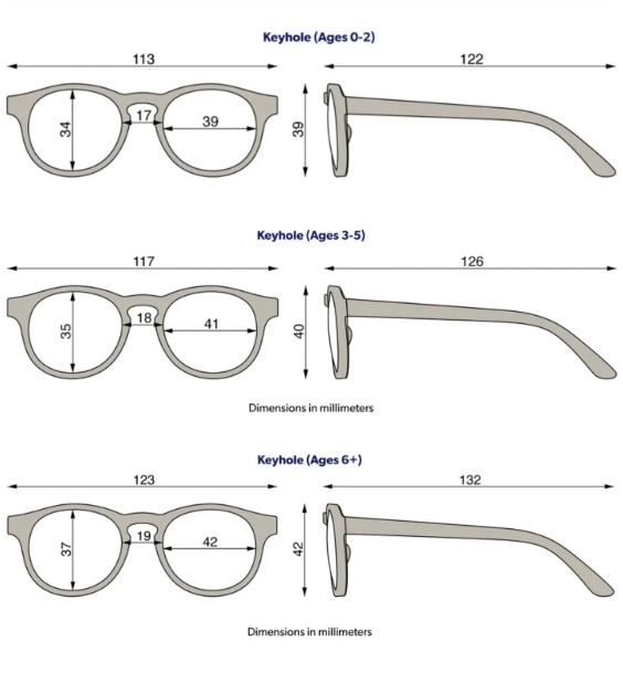 Non-Polarized Keyhole Sunglasses