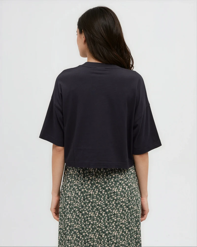 W Parks Landscape Oversized Crop T-Shirt
