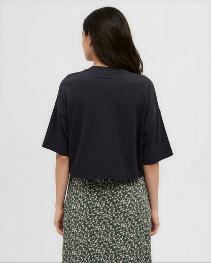 W Parks Landscape Oversized Crop T-Shirt