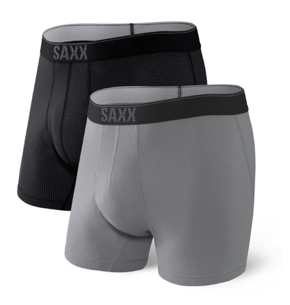 .Quest Quick Dry Mesh Boxer Brief Fly 2 Pack