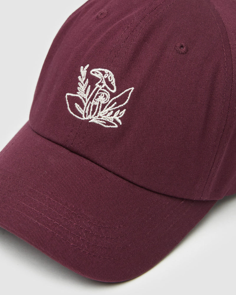 Understory Peak Hat - 5743 Deep Burgundy / Warm Oak