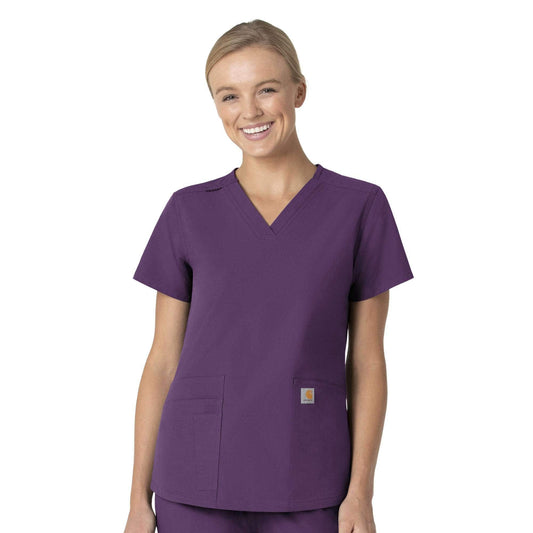 .Multi Pocket V-Neck Top