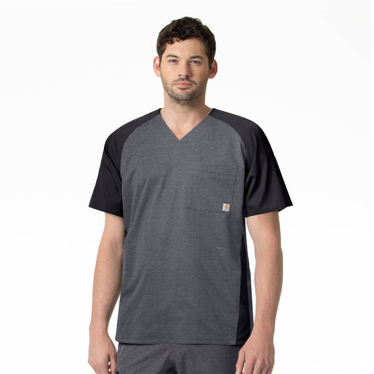 2-Tone Raglan Sleeve Scrub Top