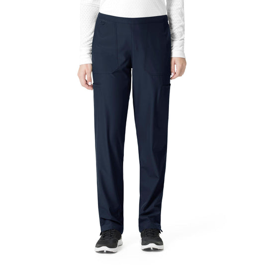 .Flat Front Straight Leg Pant - NVY - Navy