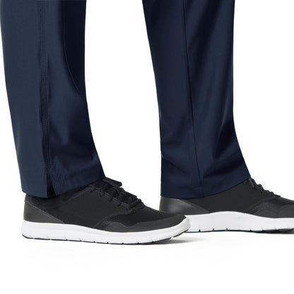 .Flat Front Straight Leg Pant - NVY - Navy