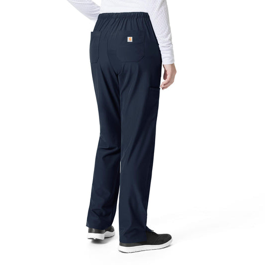 .Flat Front Straight Leg Pant - NVY - Navy