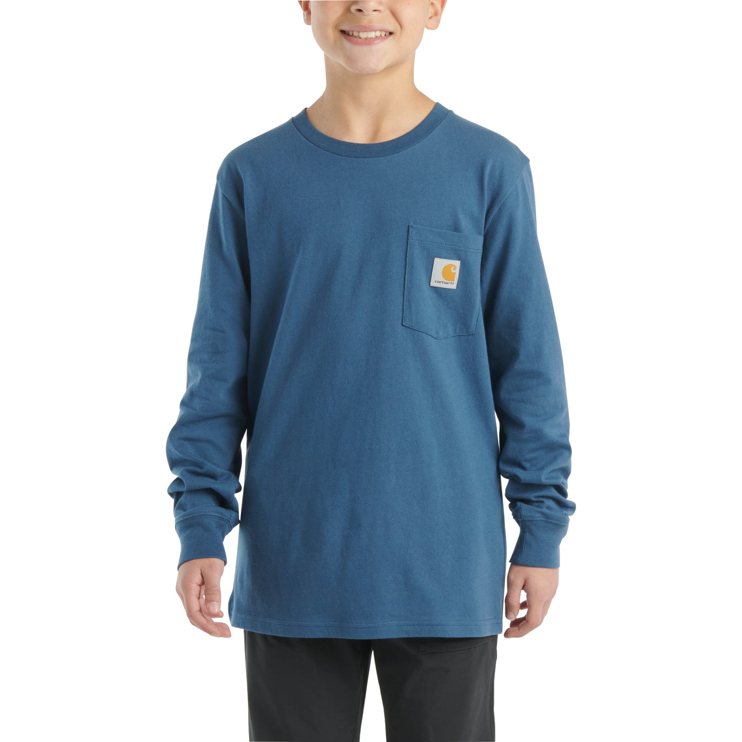 Long-Sleeve Graphic Pocket T-Shirt