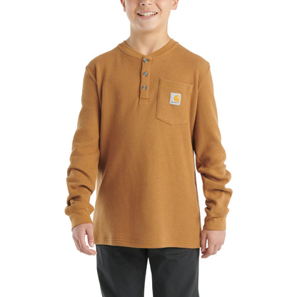 Long-Sleeve Henley Pocket T-Shirt