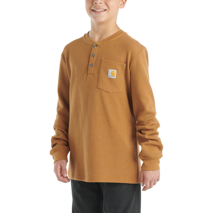 Long-Sleeve Henley Pocket T-Shirt