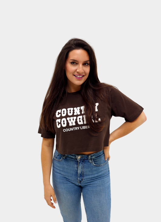 Cowgirl Cropped Festival Tee
