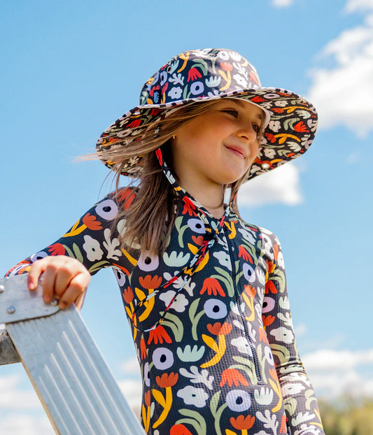 Petals Realm LongSleeve One Piece Swimsuit