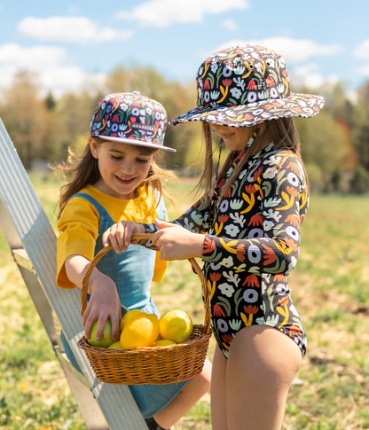Petals Realm LongSleeve One Piece Swimsuit