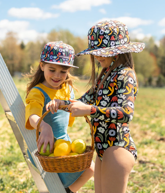 Petals Realm LongSleeve One Piece Swimsuit