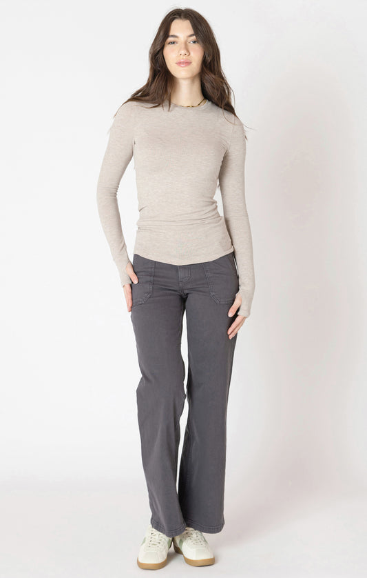 Straight Leg Twill Pant