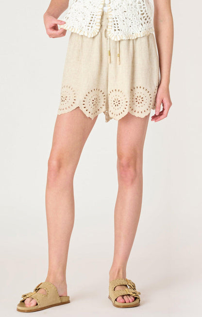 Eyelet Pull On Shorts
