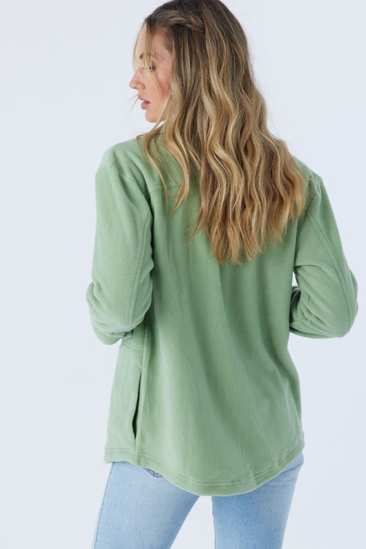 .Collins Solid Fleece Top