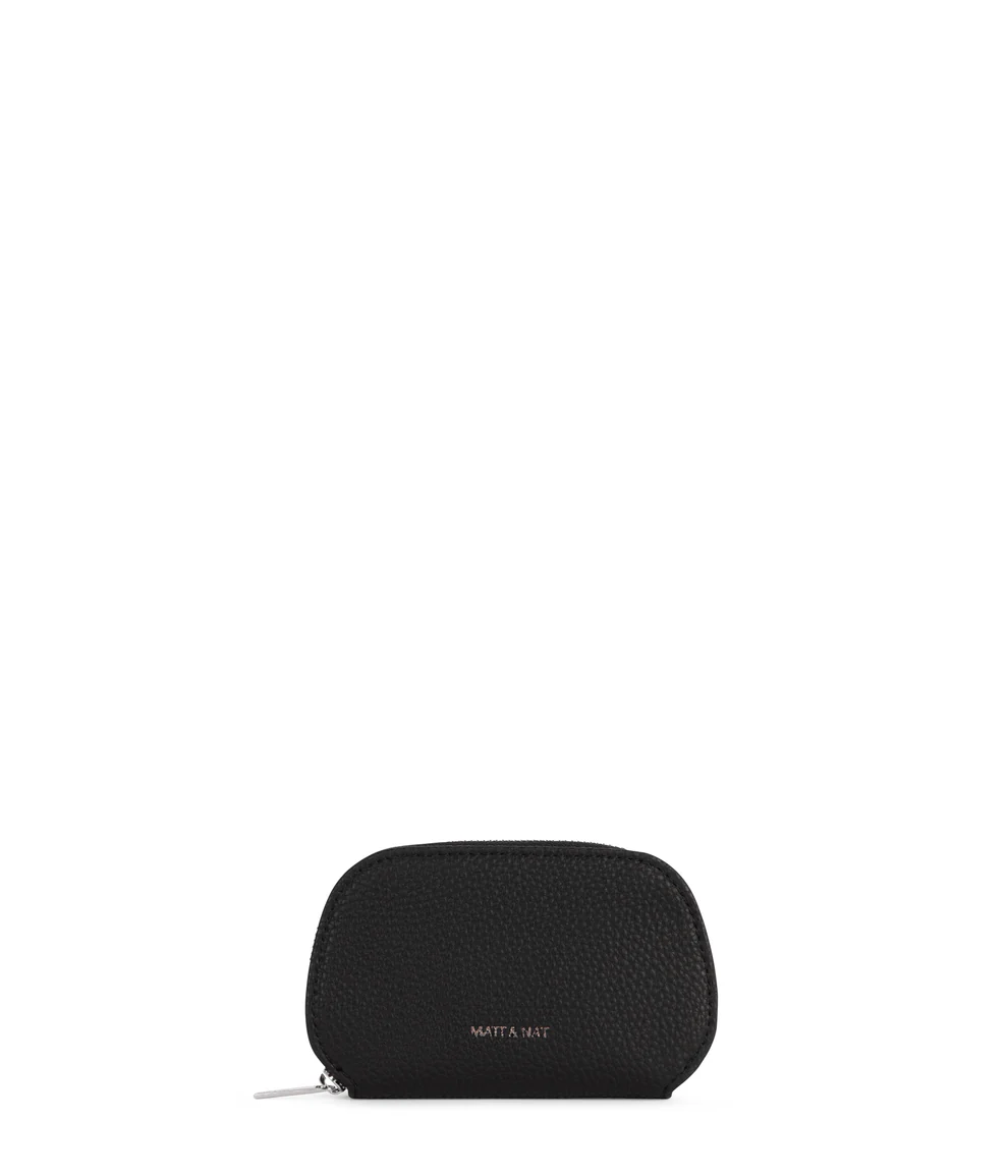 Nadya Cardholder - Grain - Black