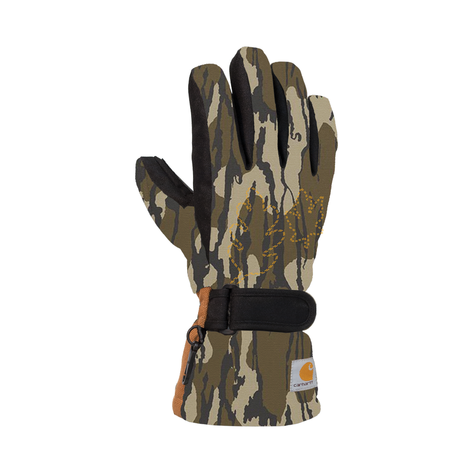Junior Storm Defender Insulated Camo Gauntlet Glove