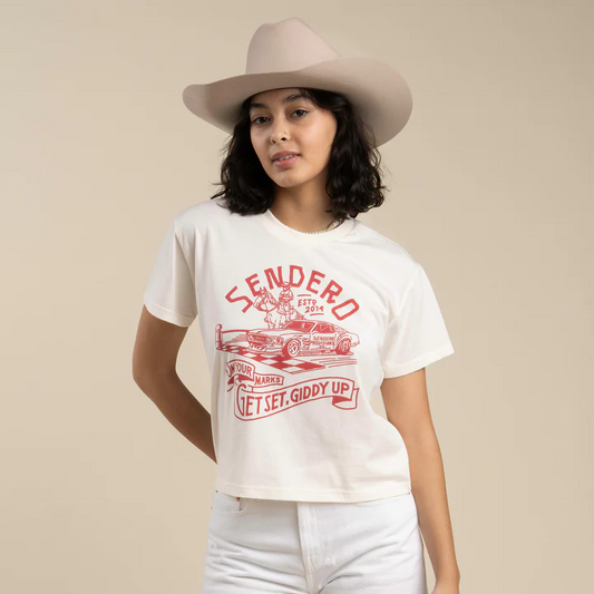 Giddy Up Crop Tee