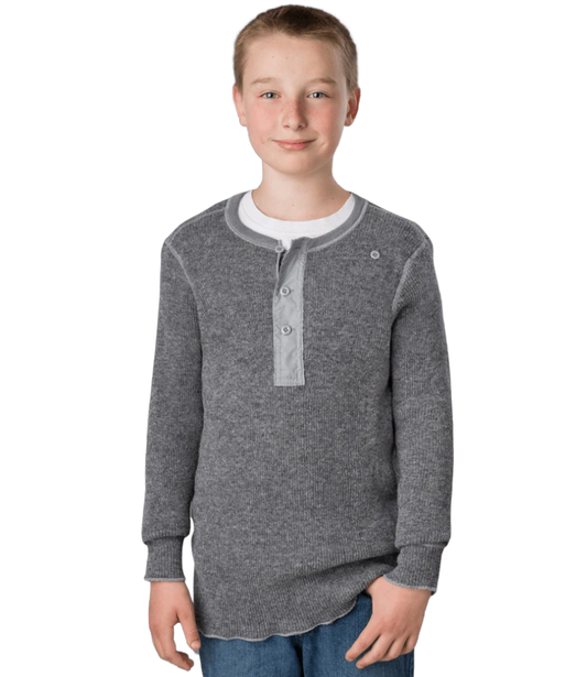 1315K - Kids Heavy Weight Wool Henley