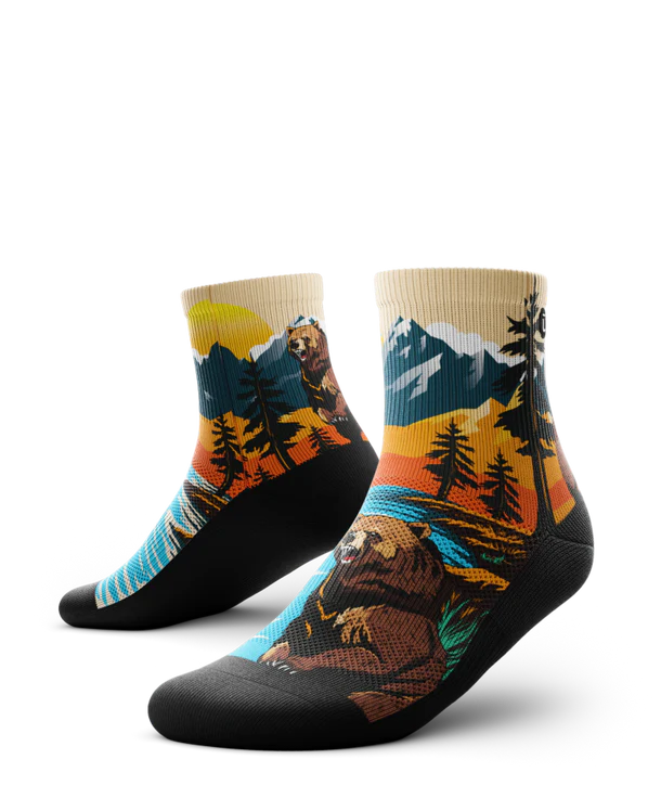 Grizzly Bear Quarter Sock
