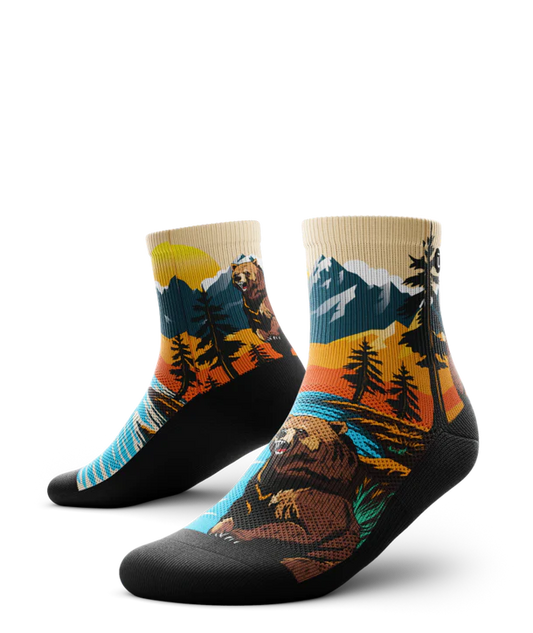 Grizzly Bear Quarter Sock