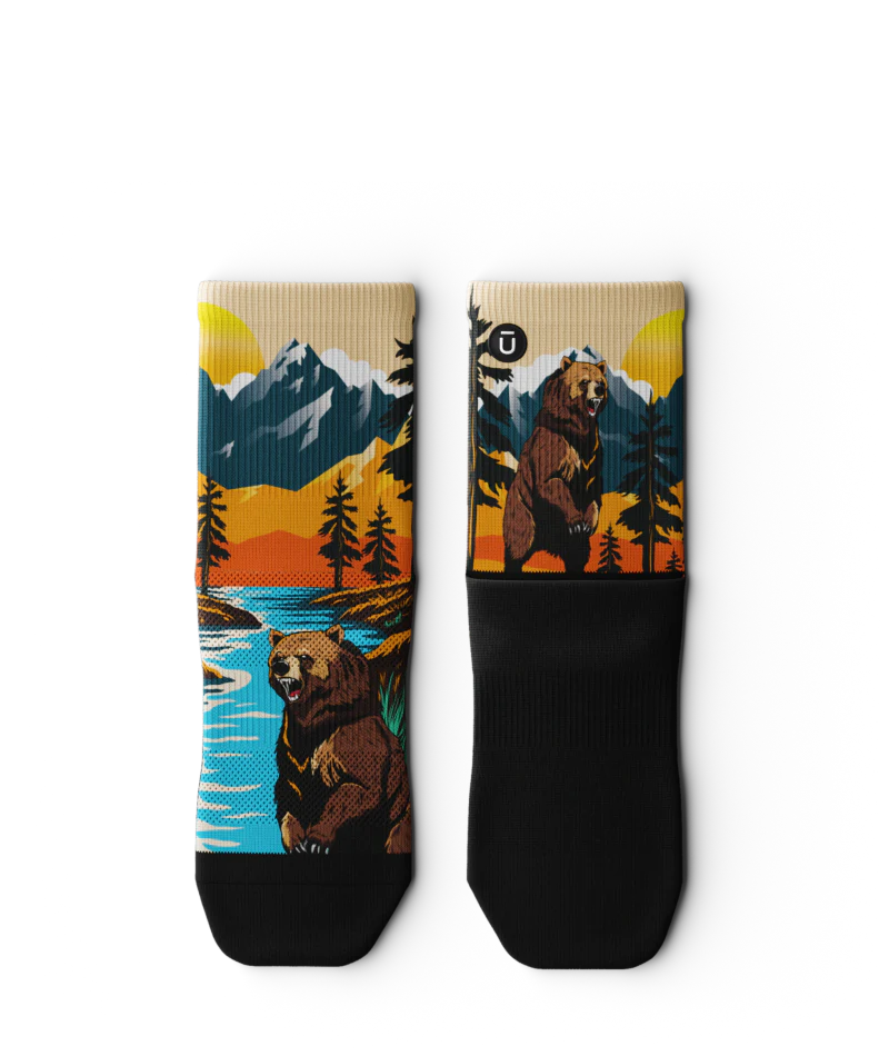 Grizzly Bear Quarter Sock
