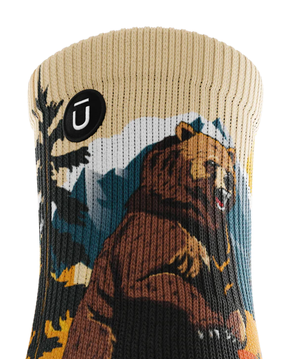 Grizzly Bear Quarter Sock