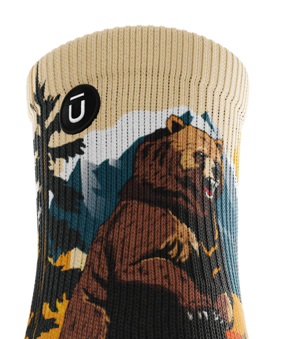 Grizzly Bear Quarter Sock