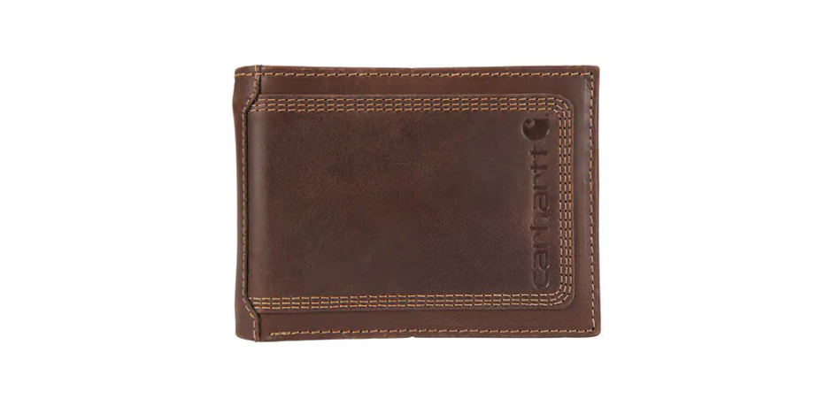 Leather Triple-Stitched Passcase Wallet