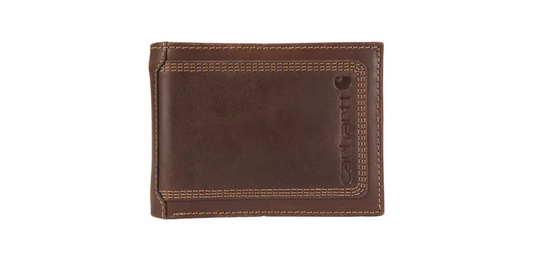 Leather Triple-Stitched Passcase Wallet