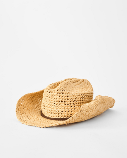Crushable Straw Cowgirl Hat