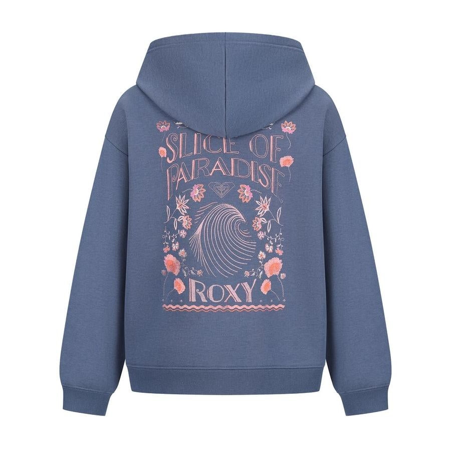 Girls Wave Oversized Zip Hoodie