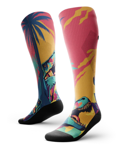 Prehistoric Knee High Compression Sock
