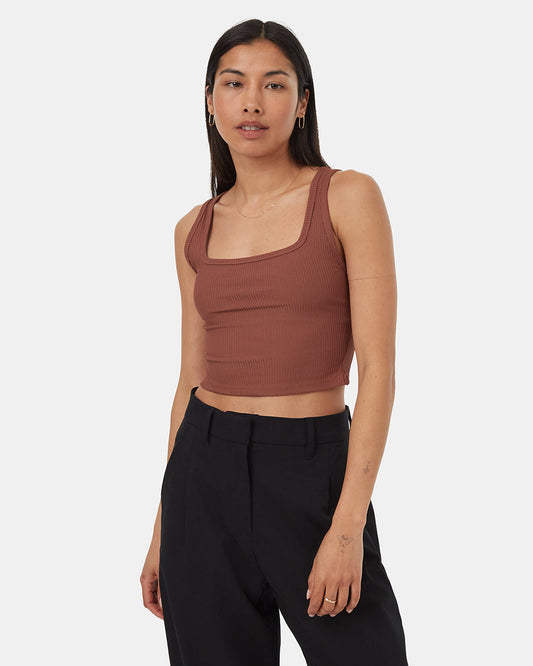 .TechRib Wide Strap Scoop Tank